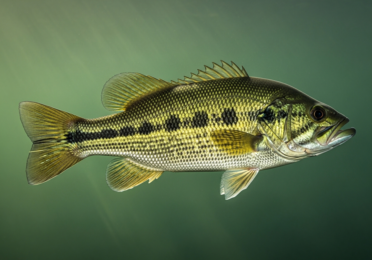 Alabama Bass (Micropterus henshalli) fish species